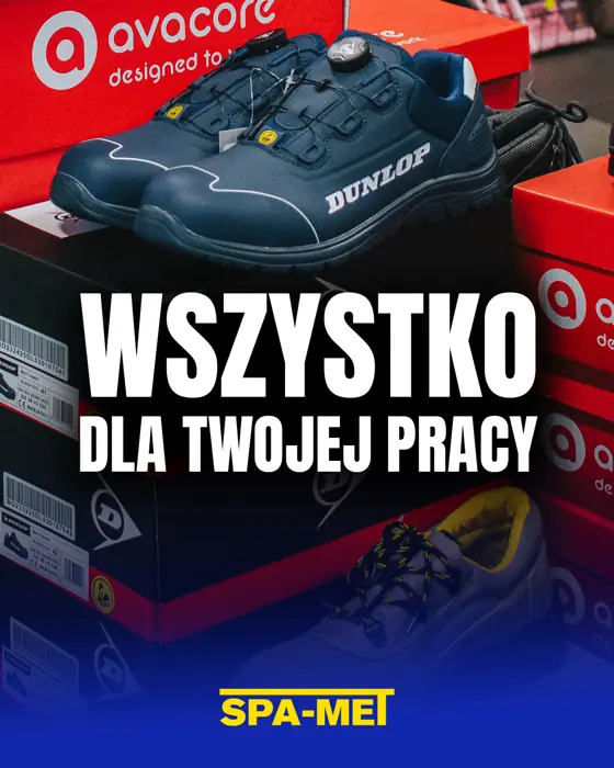Grafika z profilu SPA-MET: wszystko dla Twojej pracy, obuwie robocze